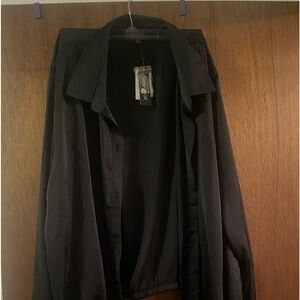 Women’s Black rayon jacket/shirt NWT 2x